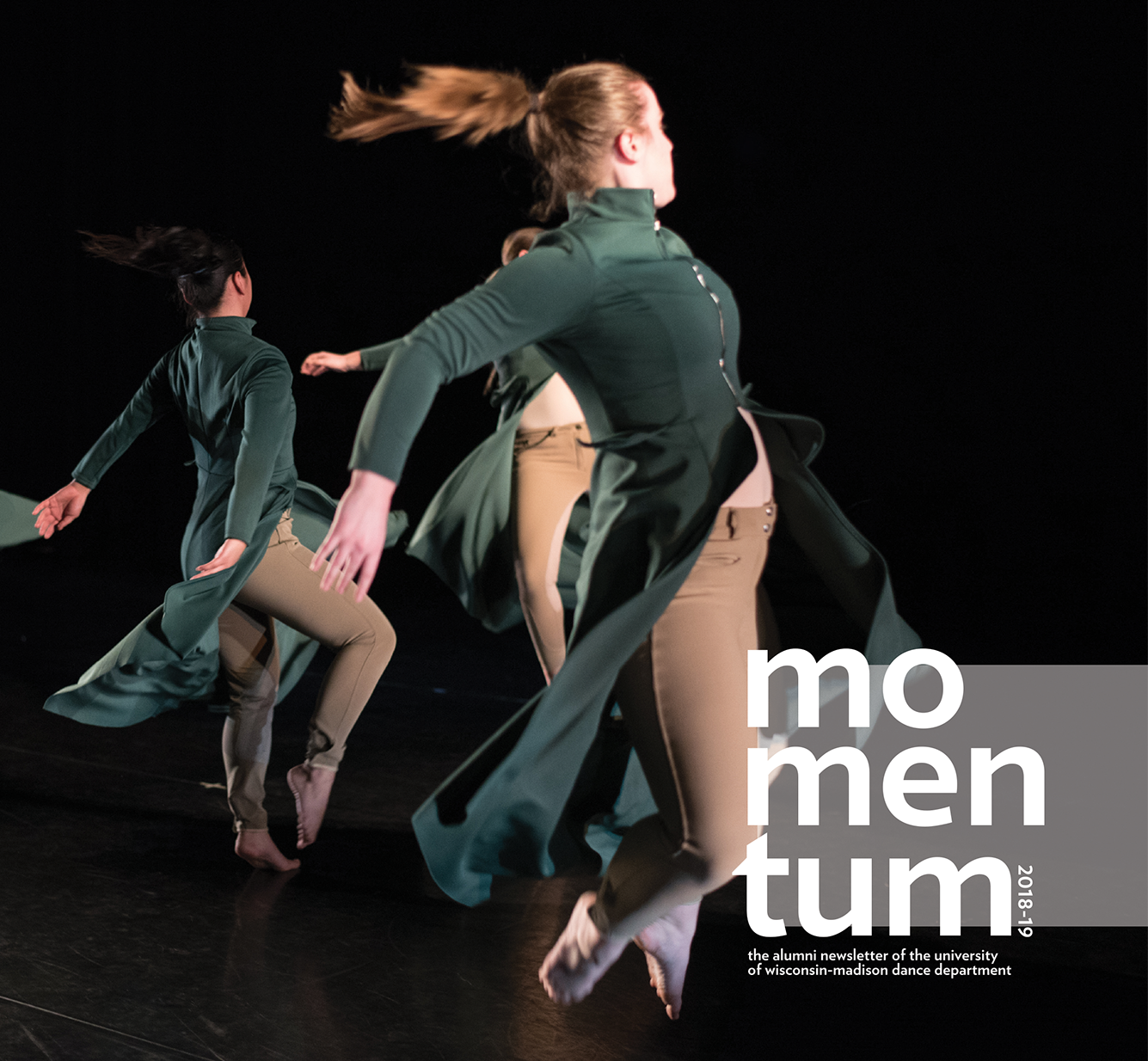 Cover image from the 2018-19 Momentum alumni newsletter.